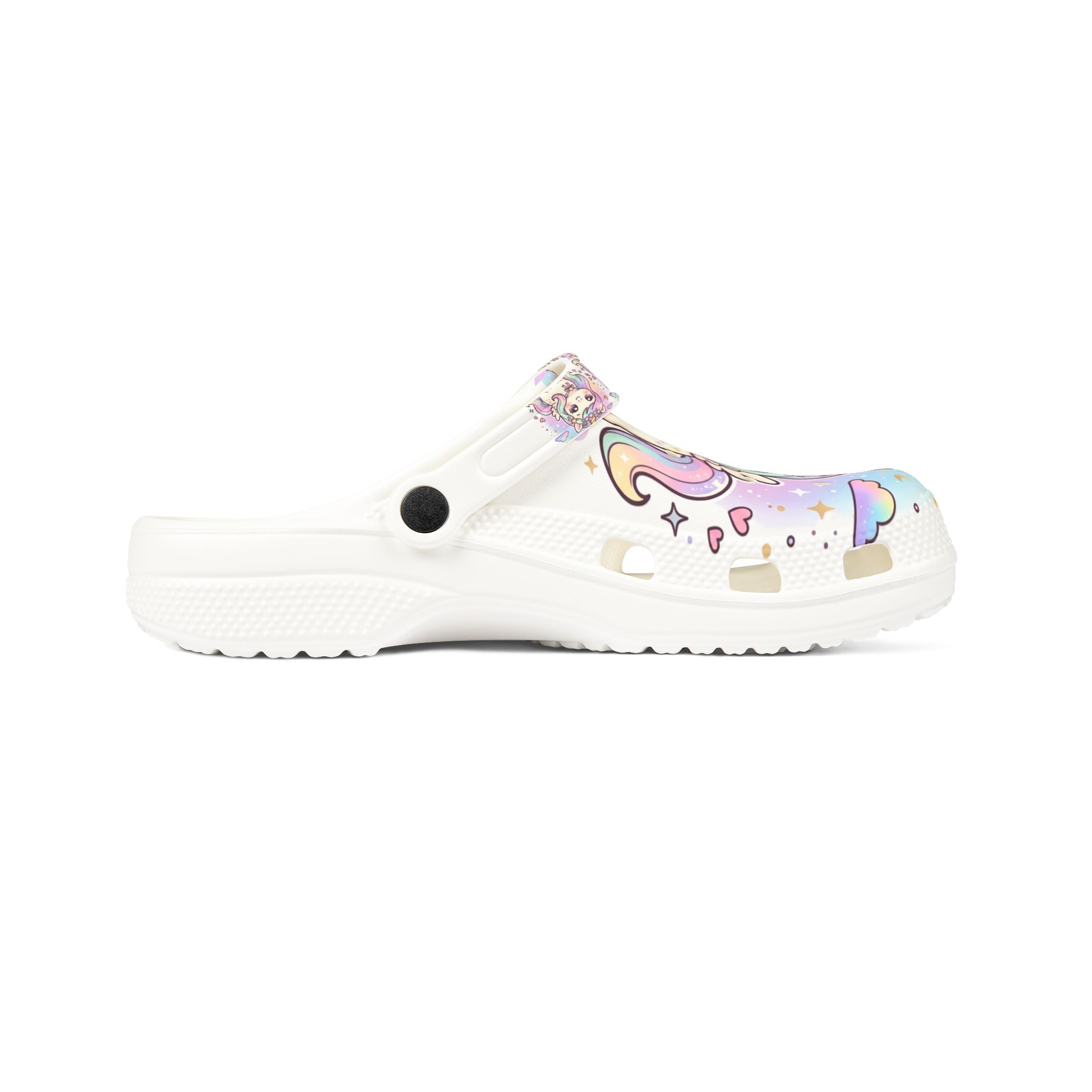 Unicorn EVA Foam Clogs — Pastel Rainbow Magic Rubber Shoes