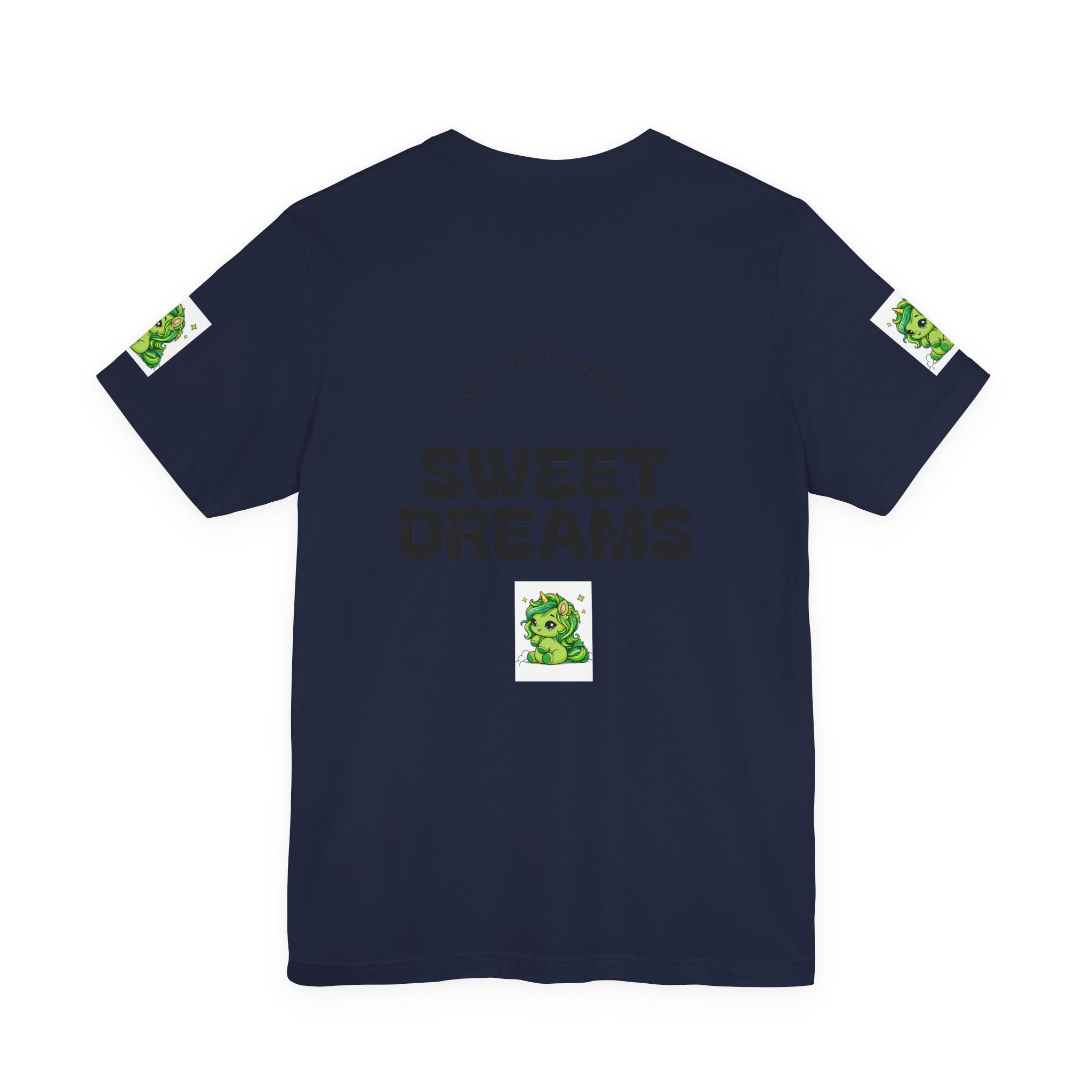 Cute Green Unicorn Tee — "Sweet Dreams" Graphic T-Shirt